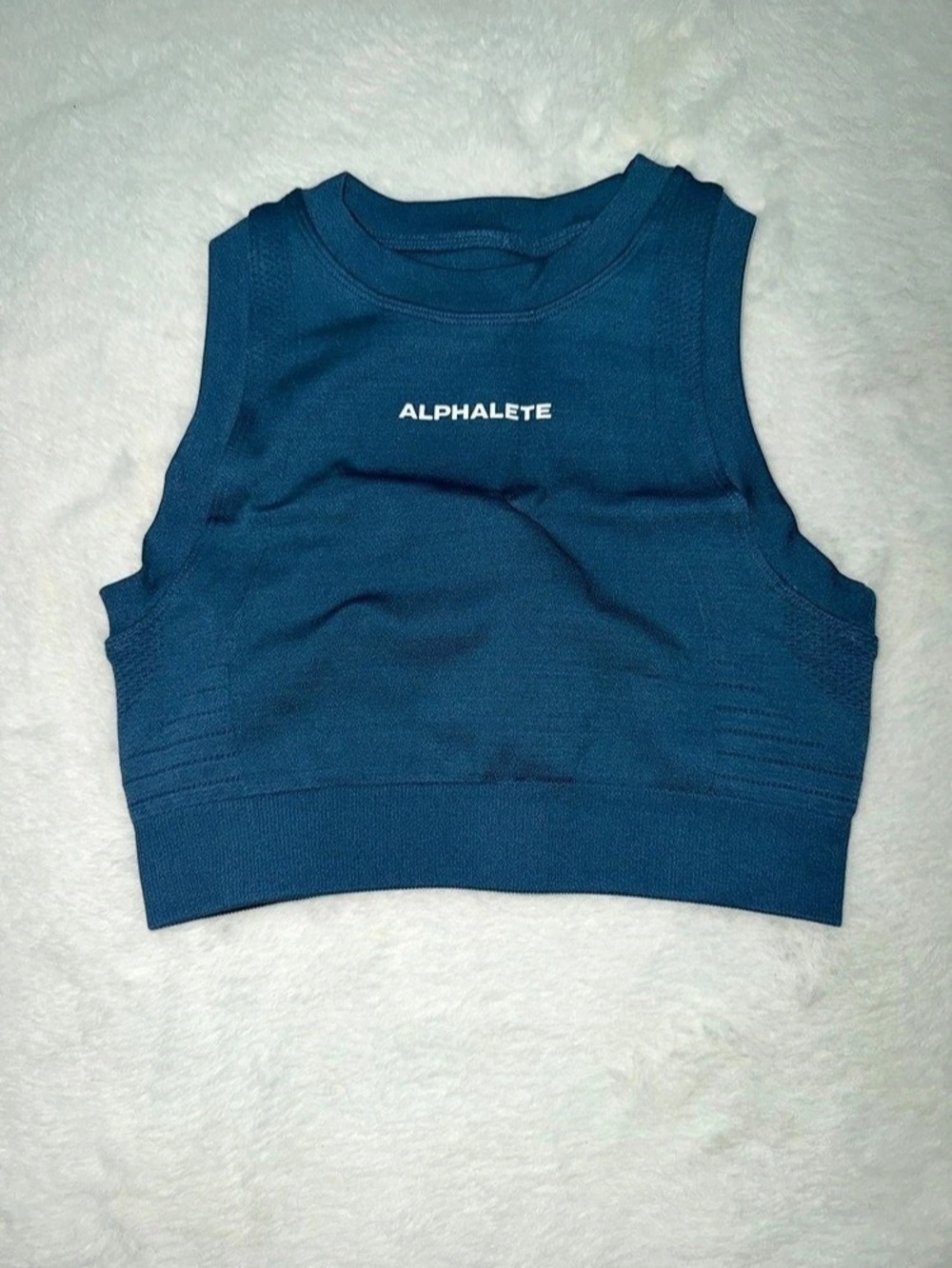 ALPHALETE Crop Tank Blue